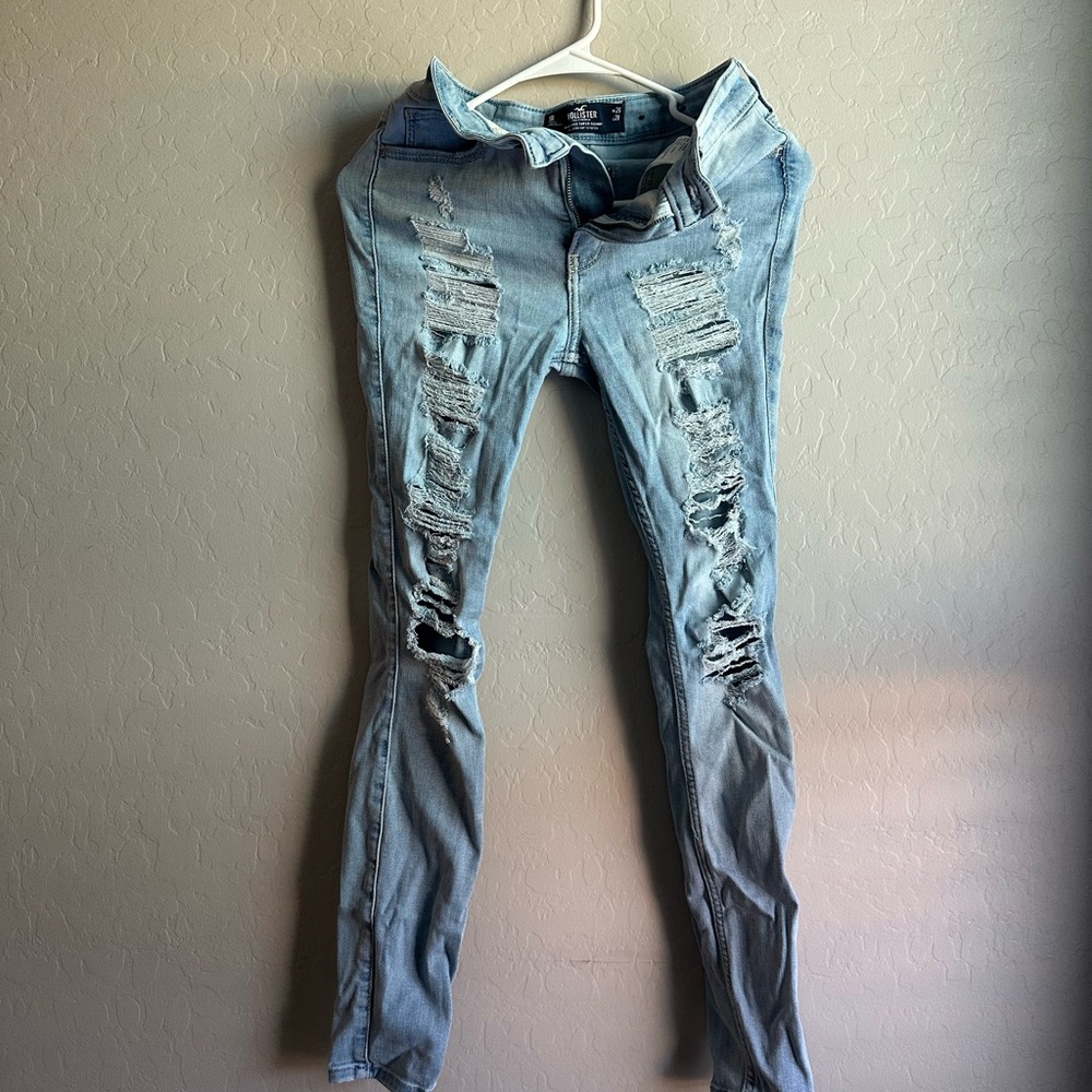 Light Blue Distressed Jeans